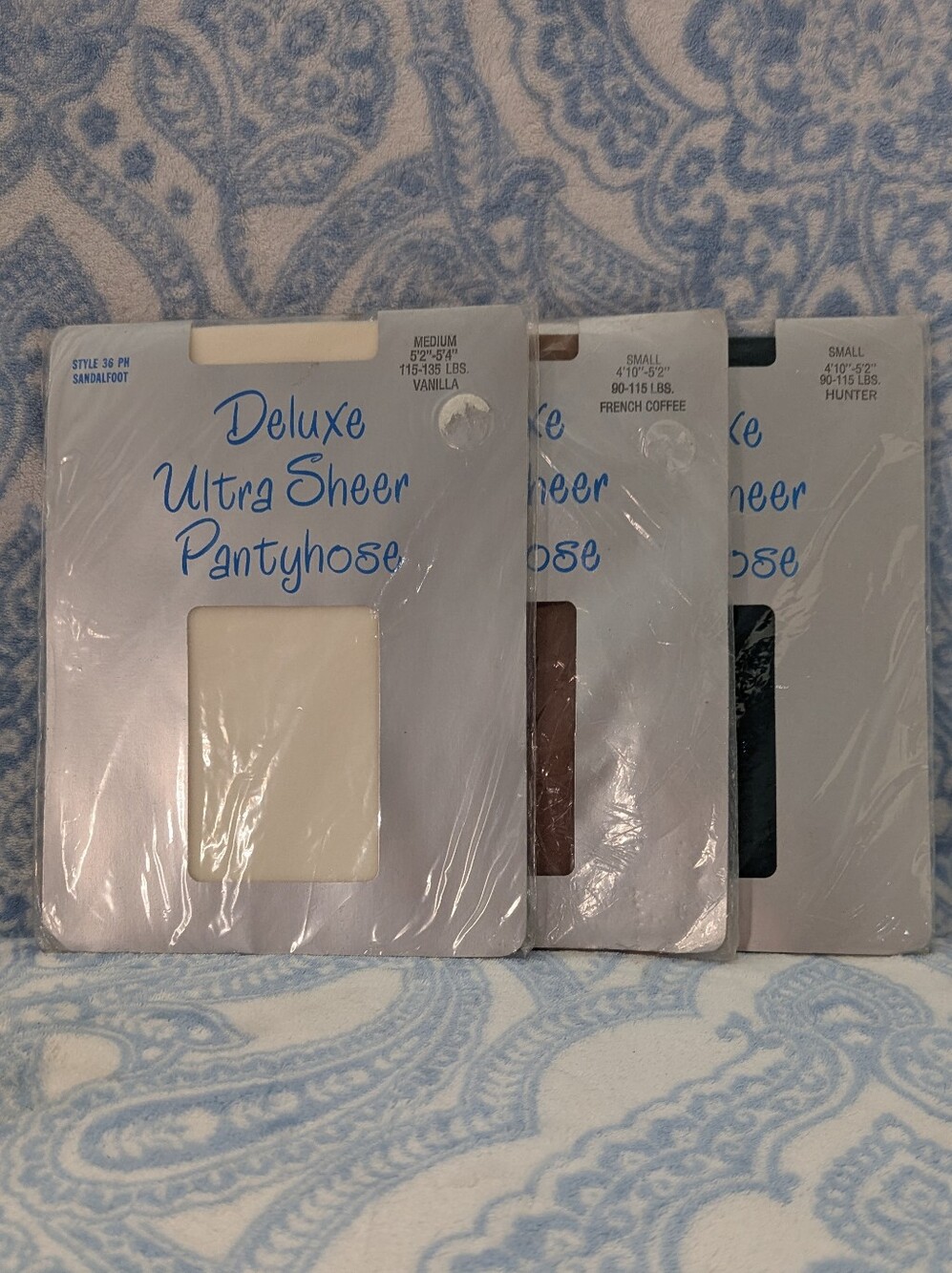 Pantyhose - Vanilla, French Coffee, Hunter
